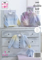 King Cole 5442 Knitting Pattern Baby Sweater and Cardigans in Melody DK