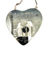 Reflections Christmas Mirror Glass Hanging Heart Plaque  its the  most  wonderful  time of year