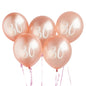 Hootyballoo 5 Pack Rose Gold Number '30' Balloons Birthday Party Decorations