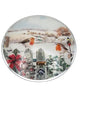 christmas round  tiviot  robin   plate