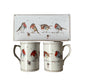 Lesser & Pavey Jennifer Rose Gallery Robins Set of Two Mugs