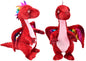 30cm Plush Dragon Rainbow Wings  one