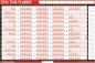 2026 Wall Planner Calendar – A1 Large 85cm x 58cm Laminated Year Planner