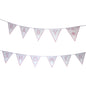 Fun Machine Baby Shower Bunting 3m pink Gingham Decoration