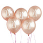Hootyballoo 5 Pack Rose Gold Number '18' Balloons Birthday Party Decorations