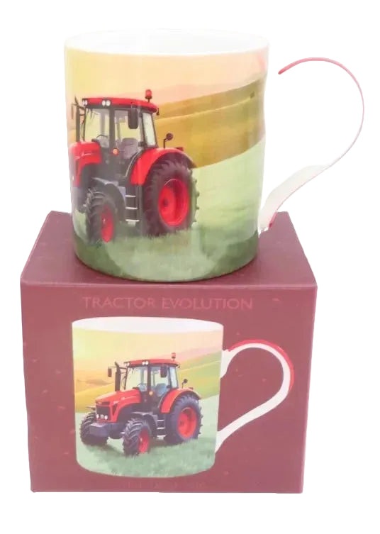 Red Tractor Mug 9 CM Boxed Fine China Tableware Gift Countryside Farming