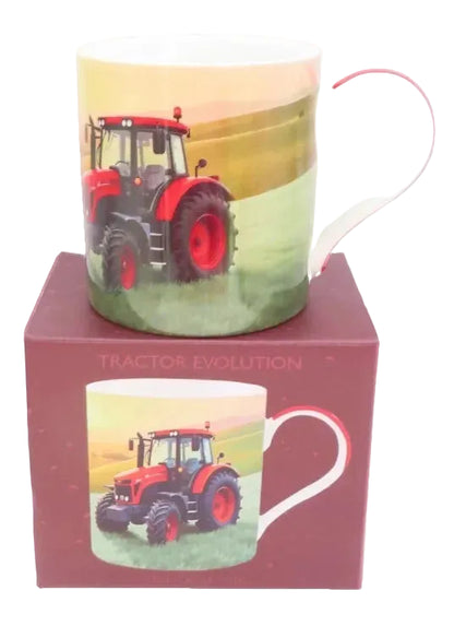 Red Tractor Mug 9 CM Boxed Fine China Tableware Gift Countryside Farming