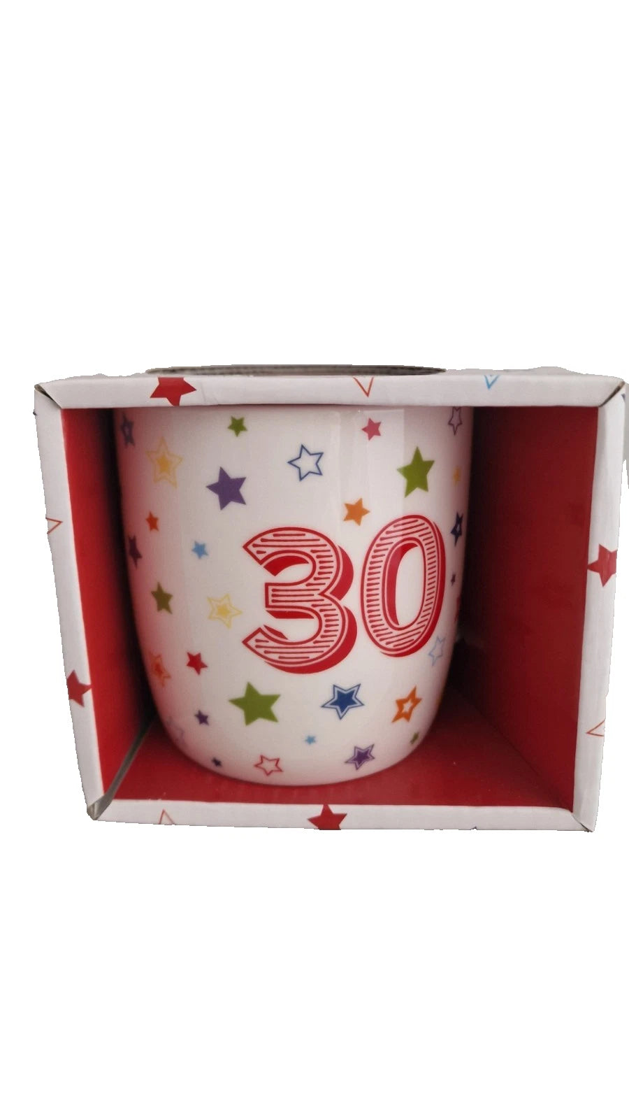 Birthday 30 mug Gift Boxed Stars design