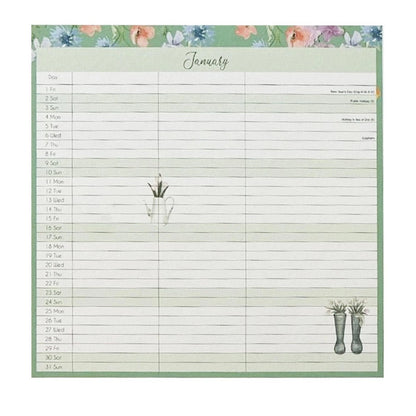 2027 Family Organiser Calendar 3 Column Month To View Planner Wipe Clean Notes