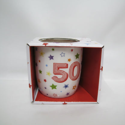 Ceramic    Mug Birthday 50 Stars