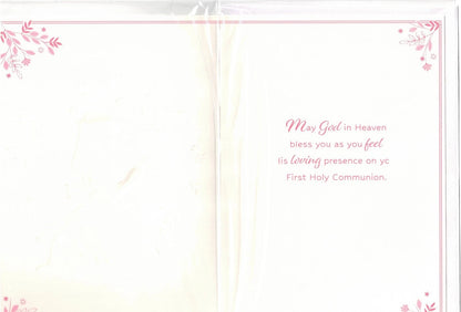to a  very  special  daughter  on her first holy commumion  card