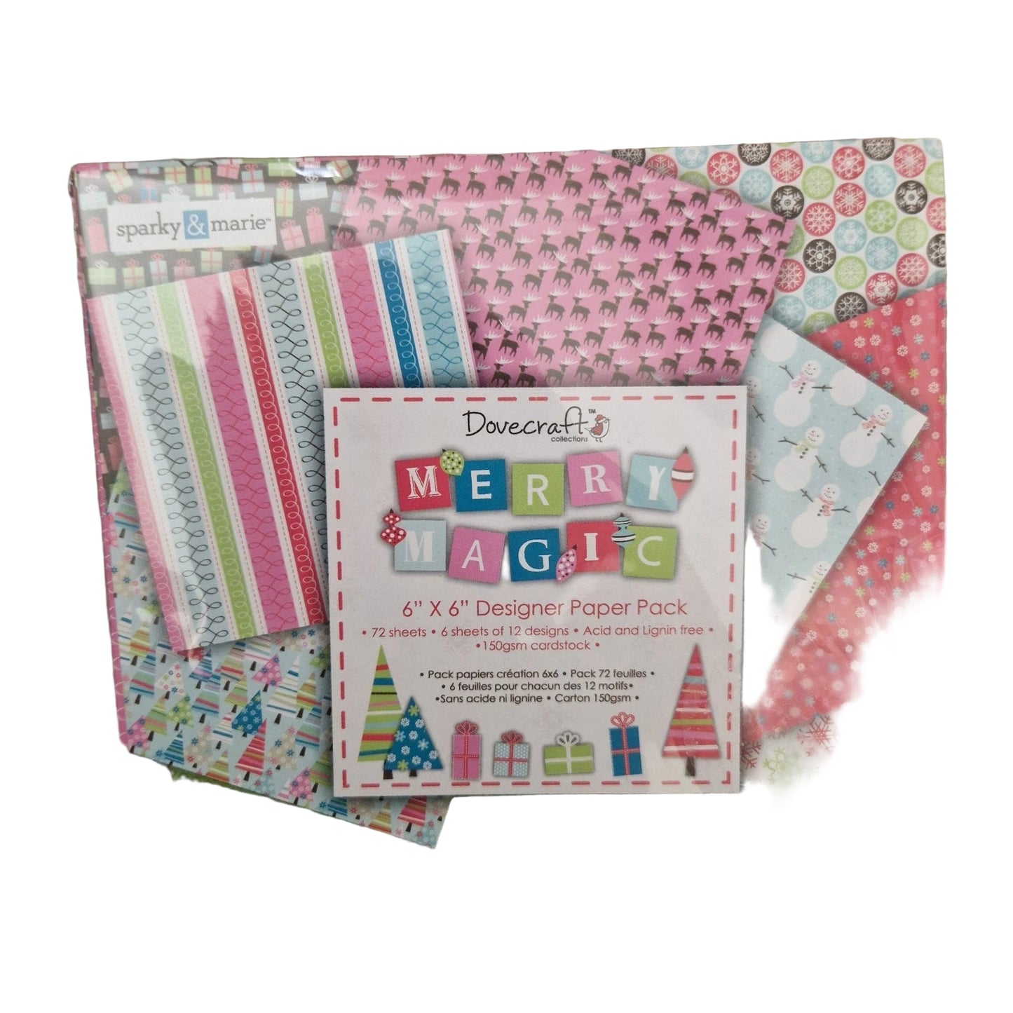 MERRY MAGIC CHRISTMAS  6" x 6" DESIGNER PAPERS