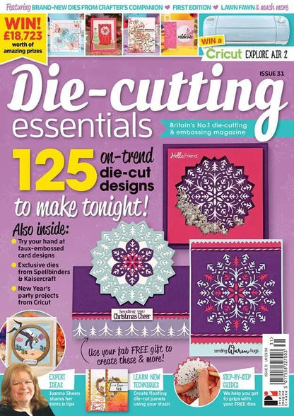 Die Cutting Essentials Magazine - issue  31  snowflake  dies