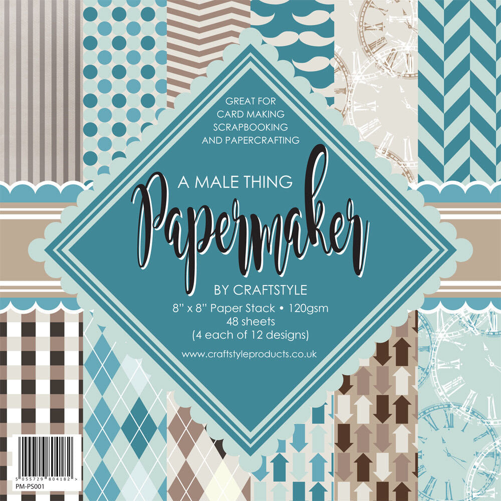 PAPERMAKER COLLECTION 8X8 PAPER PAD A MALE THING