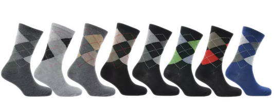 Mens Adults 6 Pairs Casual Work Sports Cotton Mix Designer Socks Size UK 6–11