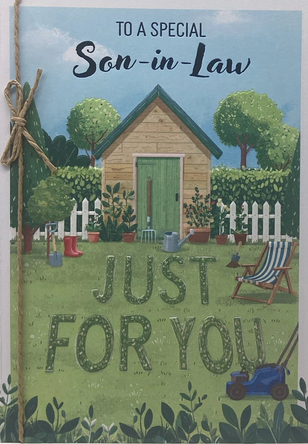 SON IN LAW BIRTHDAY CARD GARDEN7”x5”