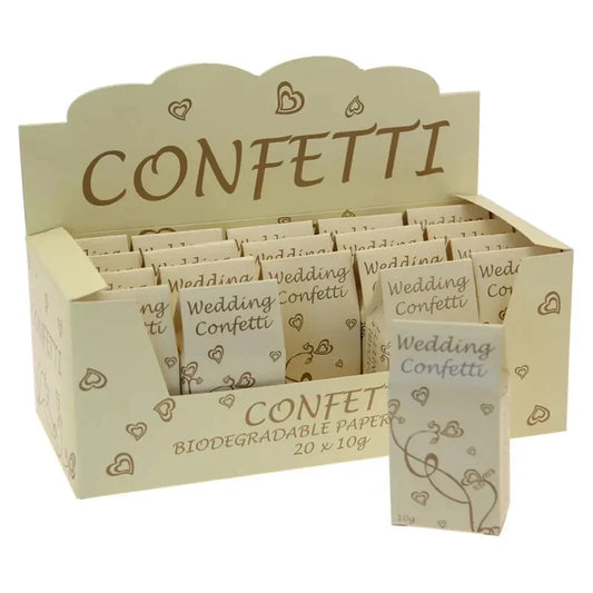 gold  &  ivory   Biodegradable Wedding Throwing Confetti  3  packs