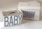 Silver Plated - Baby Money Box - Blue