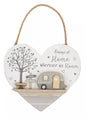 Caravan Plaque/Sign 3D Hanging Decoration - 16 cm