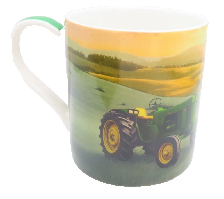 Green Tractor Mug 9 CM Boxed Fine China Tableware Gift Countryside Farming
