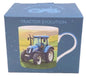 Blue Tractor Mug 9 CM Boxed Fine China Tableware Gift Countryside Farming