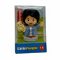 Fisher Price Little People Mom in Blue Shirt with Puppy, Black Hair