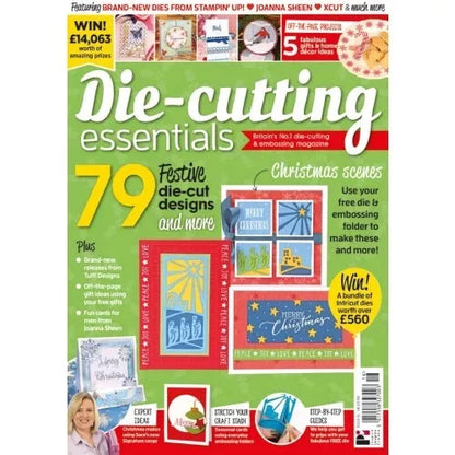 Die-cutting Essentials issue 16    magazine   with wise men  nativity die & folder