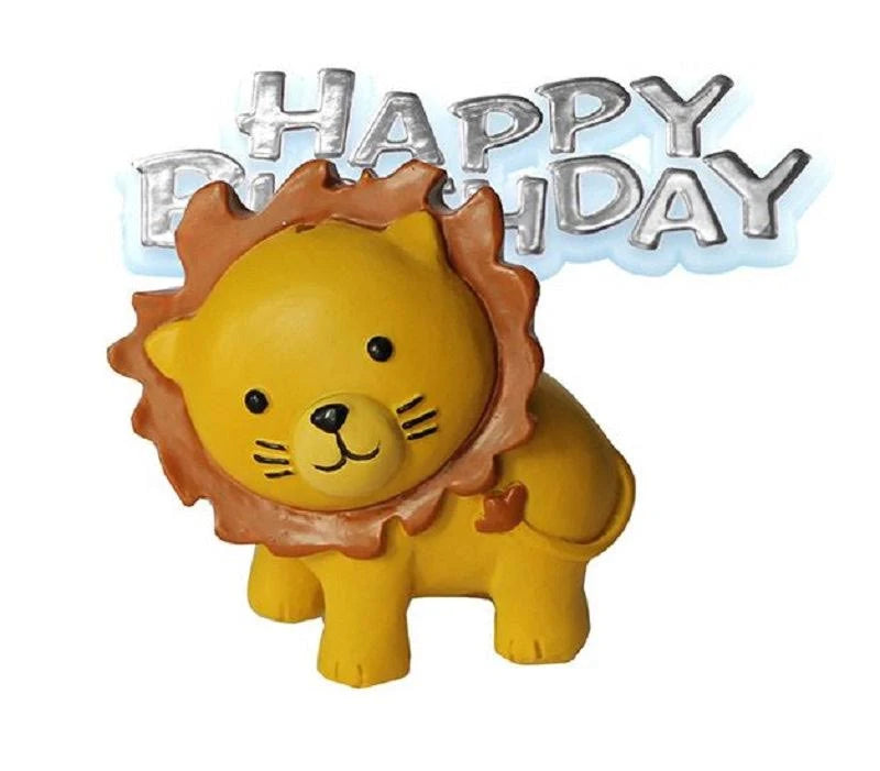 Anniversary House Lion   birthday  Cake Topper & Mottobu286