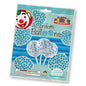 Globos 6 blue confetti balloons   5 pack