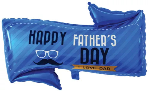 HAPPY FATHER'S DAY BANNER FOIL BALLOON 33.5" x 26" BANNER HAPPY FATHER'S DAY FOIL BALLOON
