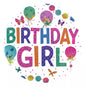 Jumbo Birthday Girl Pink Badge Party Fun Celebration Girls Children Kids