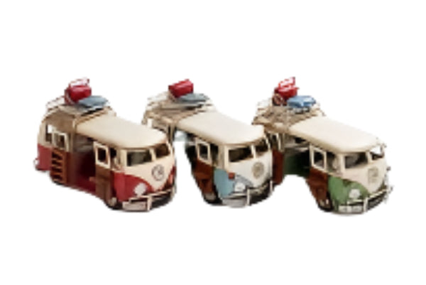 Large Campervan Van With Luggage Holder - "hand Painted" (Colour Will Be Selected At Random) - hanrattycraftsgifts.co.uk