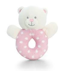 Baby Bear Ring Rattle - 12cm - hanrattycraftsgifts.co.uk