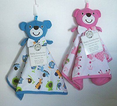 iTeddy Comforter Blue or Pink, Safe for Baby (Pink) - hanrattycraftsgifts.co.uk