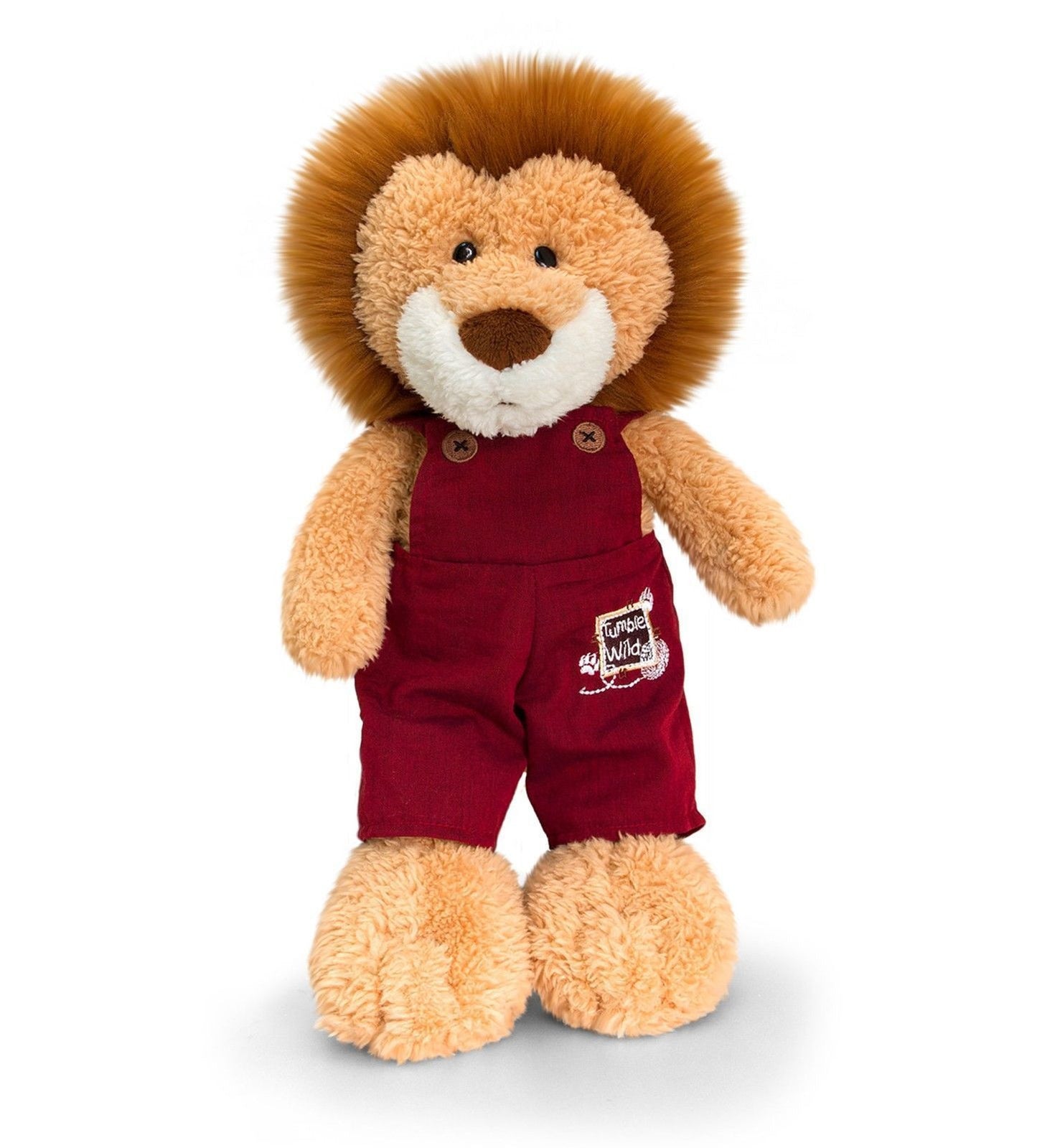 Keel Toys Tumbleweed Wild 20cm Lion W/ Dungarees   kingsley - hanrattycraftsgifts.co.uk