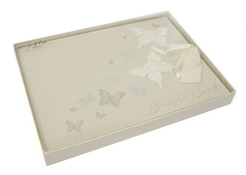 Country Baskets Juliana Love Butterfly Guest Book - hanrattycraftsgifts.co.uk