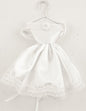 CLUB GREEN Satin Dress Favour, White, 160 mm, Pack of 6 - hanrattycraftsgifts.co.uk