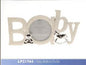 Ivory Baby Lettered Frame - hanrattycraftsgifts.co.uk