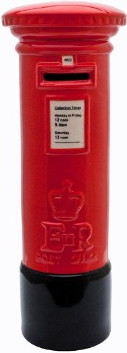 red post box money box 22cm - hanrattycraftsgifts.co.uk