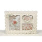 LACE ROSE CREAM FRAME - Holds 3 Pictures - hanrattycraftsgifts.co.uk