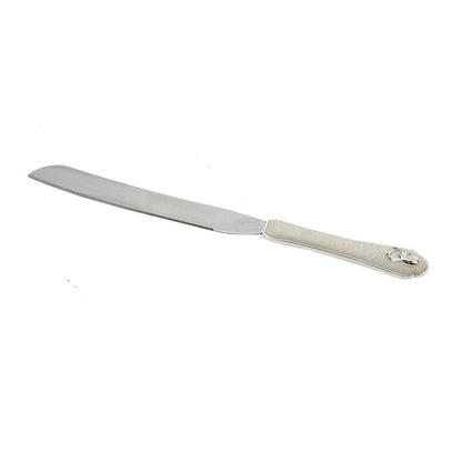 juliana silver plated & cream suede effect knife &ring icons - hanrattycraftsgifts.co.uk