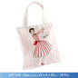 Pink 1950 Female Inspired Vintage Waterproof Shopping / Tote 2 Handle Bag - hanrattycraftsgifts.co.uk