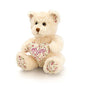 belle rose bear with mum heart 18cm - hanrattycraftsgifts.co.uk
