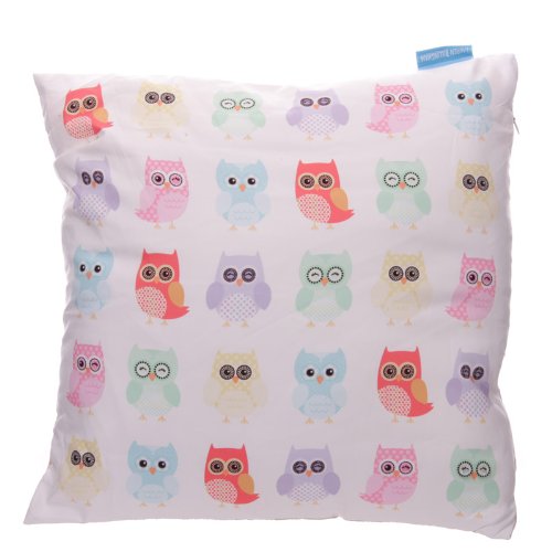 Puckator CUSH22 Lauren Billingham Coloured Owls Cushion Cover 1 x 40 x 40 cm - hanrattycraftsgifts.co.uk