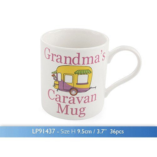 CARAVAN MOTORHOME CHINA MUG COFFEE CUP TEA MUGS GIFT NOVELTY SET NEW CAMPING - hanrattycraftsgifts.co.uk