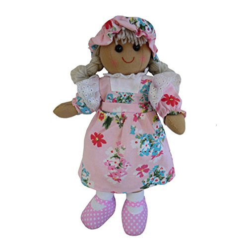pink floral ragdoll small - hanrattycraftsgifts.co.uk