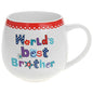 Worlds best brother mug gift - hanrattycraftsgifts.co.uk