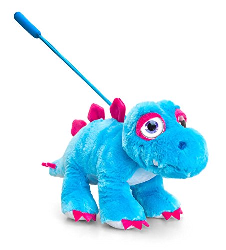 Keel Toys 25cm Hugasaurus On Lead With Sound 4 Asstd - hanrattycraftsgifts.co.uk