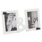 Mr & Mrs - Photo frame by Juliana white/Black MDF - hanrattycraftsgifts.co.uk