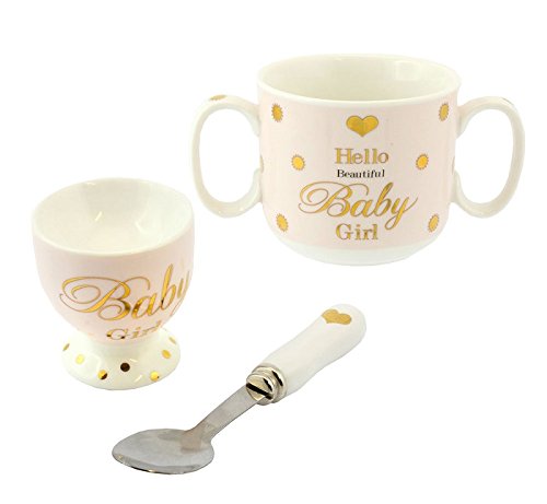 Lesser & Pavey Mad Dots Feeding Set, Light Pink - hanrattycraftsgifts.co.uk